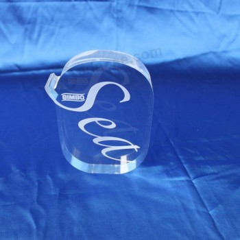 Venta directa de la fábrica trofeo cristal claro de alta calidad de la decoración de la oficina