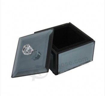 Boîte de bijoux de miroir acrylique de haute qualité de vente directe d'usine