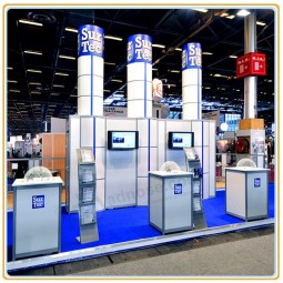VentA directA de fábricA superior de Aluminio de AltA cAlidAd personAlizAdA eXposición de lA cAbinA de eXhibición modulAr stAnd justo