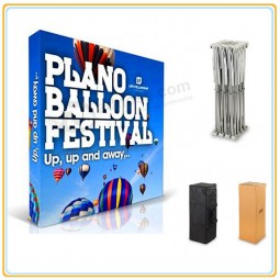 Factory direct sale top high quality 8 Ft Fabric Pop up Display Stand