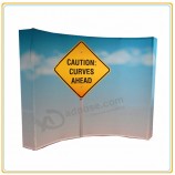 Factory direct sale top high quality Pop up Stand with 10ft Fabric Graphic
