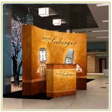 Factory direct sale top high quality Eye-Catching 8ft Curved Pop up Display Stand