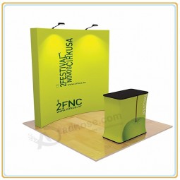 Factory direct sale top high quality Trade Show Pop up Backdrop Stretch Curved Banner Stand
