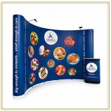 Factory direct sale top high quality Trade Show Folding Pop up Stand (10FT Curved)