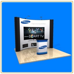 VentA directA de lA fábricA de AltA cAlidAd de pvc emergente de nuevo-PAntAllA de pAred/Pop-up stAnd de eXposición (8Pie curvAdA)