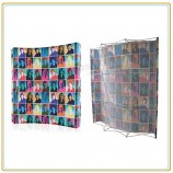 Factory direct wholesale top high quality Fabric Portable Pop up Booth Backdrop Displays Stands (10FT Curved)