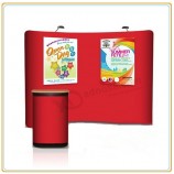 Factory direct customized hot sale 8FT Concave PVC Magnetic Exhibit Pop up Stands