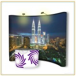 Factory direct customized hot sale 10ftx8FT Magnetism Aluminum Popup Magnetic Display Stand with PVC Banner