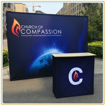 Factory direct customized hot sale Fold up Display Stand, Straight Pop up Display Stand
