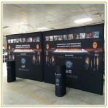 Factory direct customized hot sale Portable Hook & Loop Fabric Banner Advertising Pop up Display Stand