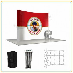 VentA directA personAlizAdA de fábricA de 3X3 stAnd estándAr rAck de fondo pop-up stAnd