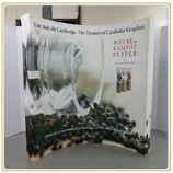 Factory direct customized hot sale Cheap Pop up Display Stands (8FT Curved)