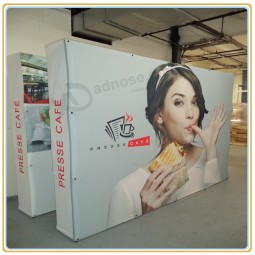 Factory direct customized hot sale Indoor Dye-Sublimation High Quality Velcro Pop up Stand (10FT)