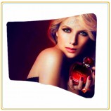 Factory direct customized hot sale 10ft Horizontal Curved Tension Fabric Exhibition Stand/Fabric Back-Wall Display