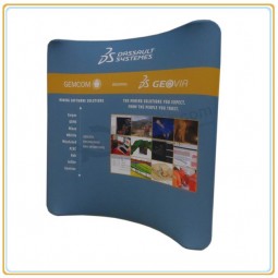 Factory direct customized hot sale 10ft Horizontal Curved Tension Fabric Exhibition Display