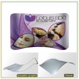 Factory direct customized hot sale 8ft Fabric Exhibition Stand with Dye-Sub Printing Graphic