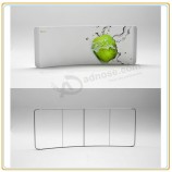 Factory direct customized hot sale 20ft Horizontal Curved Wave-Line Display with Printing Graphic