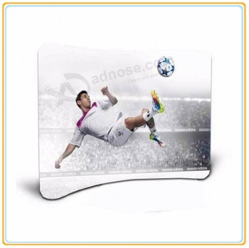 Factory direct customized hot sale 8ft Horizontally Curved Tension Fabric Back-Wall Display