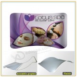 Factory direct customized hot sale 8ft Fabric Exhibition Stand with Dye-Sub Printing Graphic