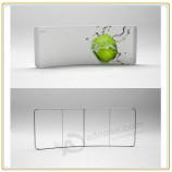 Factory direct customized hot sale 20ft Horizontal Curved Wave-Line Display with Printing Graphic