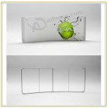 Factory direct customized hot sale 20ft Horizontal Curved Wave-Line Display with Printing Graphic