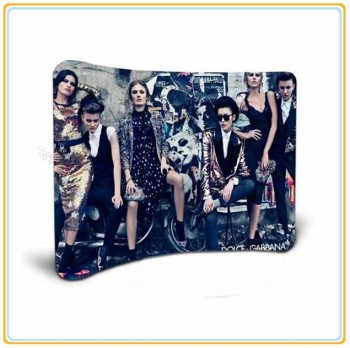 Factory direct customized hot sale 8ft Arch-Shape Tension Fabric Wall Exhibition with Printed Graphic