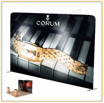 Factory direct customized hot sale 20ft Tension Fabric Display Banner Stand for Exhibition (straight type)