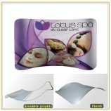 Factory direct customized hot sale 8ft Fabric Exhibition Stand with Dye-Sub Printing Graphic
