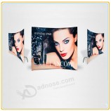 Factory direct customized hot sale 10ft U-Shape/Vertical Curved Tension Fabric Tube Display