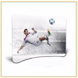 Factory direct customized hot sale 8ft Horizontally Curved Tension Fabric Back-Wall Display