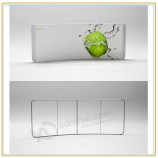 Factory direct customized hot sale 20ft Horizontal Curved Wave-Line Display with Printing Graphic