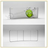 Factory direct sale high quality 20ft Horizontal Curved Wave-Line Display with Printing Graphic