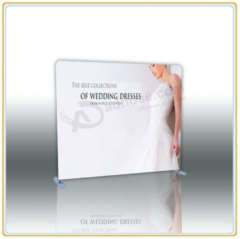 Factory direct sale high quality 8ft Hot Sale Straight Tension Fabric Back-Wall Display