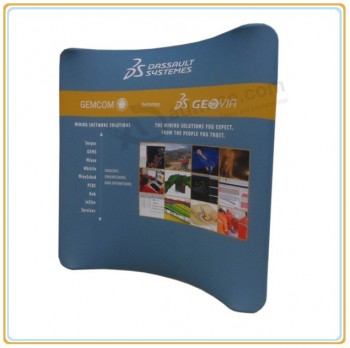 Factory direct sale high quality 10ft Horizontal Curved Tension Fabric Exhibition Display