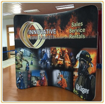 Factory direct sale high quality 8ft Arch-Shape Tension Fabric Wall Display with Printed Graphic