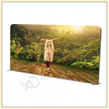 Factory direct sale high quality 20ft Straight Fabric Wall Exhibition Display with Custom Graphic