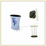 Factory direct sale high quality Portable Tension Fabric Counter Display (Oval Type)