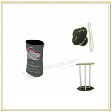 Factory direct sale high quality Oval Tabletop Tension Fabric Podium Counter