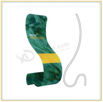 Factory direct sale high quality Curvy Tension Fabric Banner Stands for Promotion