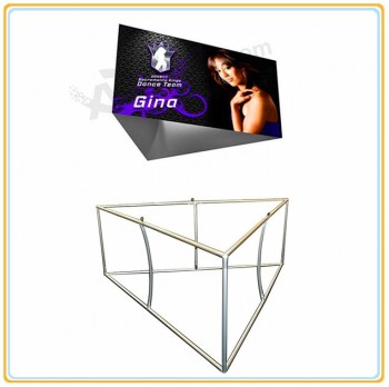 Wholesale customized top quality Triangular Hanging Sign Banner with Stretch Fabric Graphics (20ft)