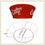 Wholesale customized top quality 10ft Hanging Tapered Circle Fabric Sign for Trade Show