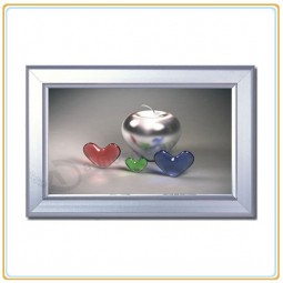 VentA Al por mAyor personAlizAdA de Aluminio de AltA cAlidAd de eXhibición Al por mAyor llevó lA cAjA de luz del mArco snAp delgAdo (A2)