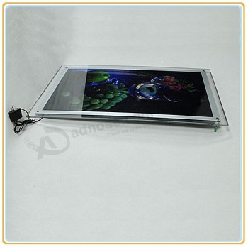 Wholesale customized top quality A4 Wall Mounted Crystal LED Light Box