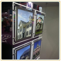 Wholesale customized top quality Double Sized A3 Hanging Crystal Light Box