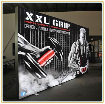 Wholesale customized top quality Tension Fabric LED Light Panel Display with Standing Feet
