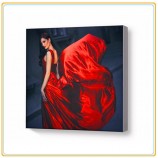 оптовое подгонянное высокое качество модное силиконовое красное светлое окно ткани
