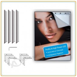 Wholesale customized high quality Aluminum Tension LED Sidelit Fabric Light Box