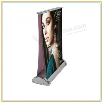 Wholesale customized high quality Double Sided A4 Desktop Roll up Banner Stand