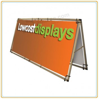 Wholesale customized high quality Double Sides Portable Outdoor Aluminum a Frame Stand (100*250cm)