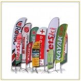 Factory direct wholesale customize top quality 3.5m Flying Feather Beach Flag/Poster Banner Display